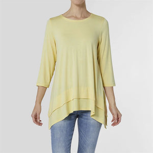 Pale Yellow Double Layer Tunic