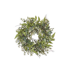 14" Eucalyptus and Berry Candle Ring