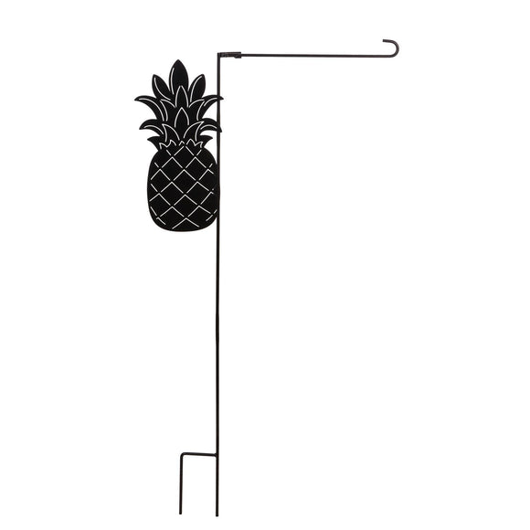 Pineapple Laser Cut Garden Flag Stand