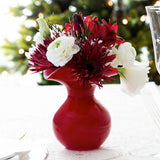 Hibiscus Red Vase