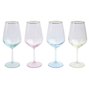 Assorted Rainbow Wine Glass